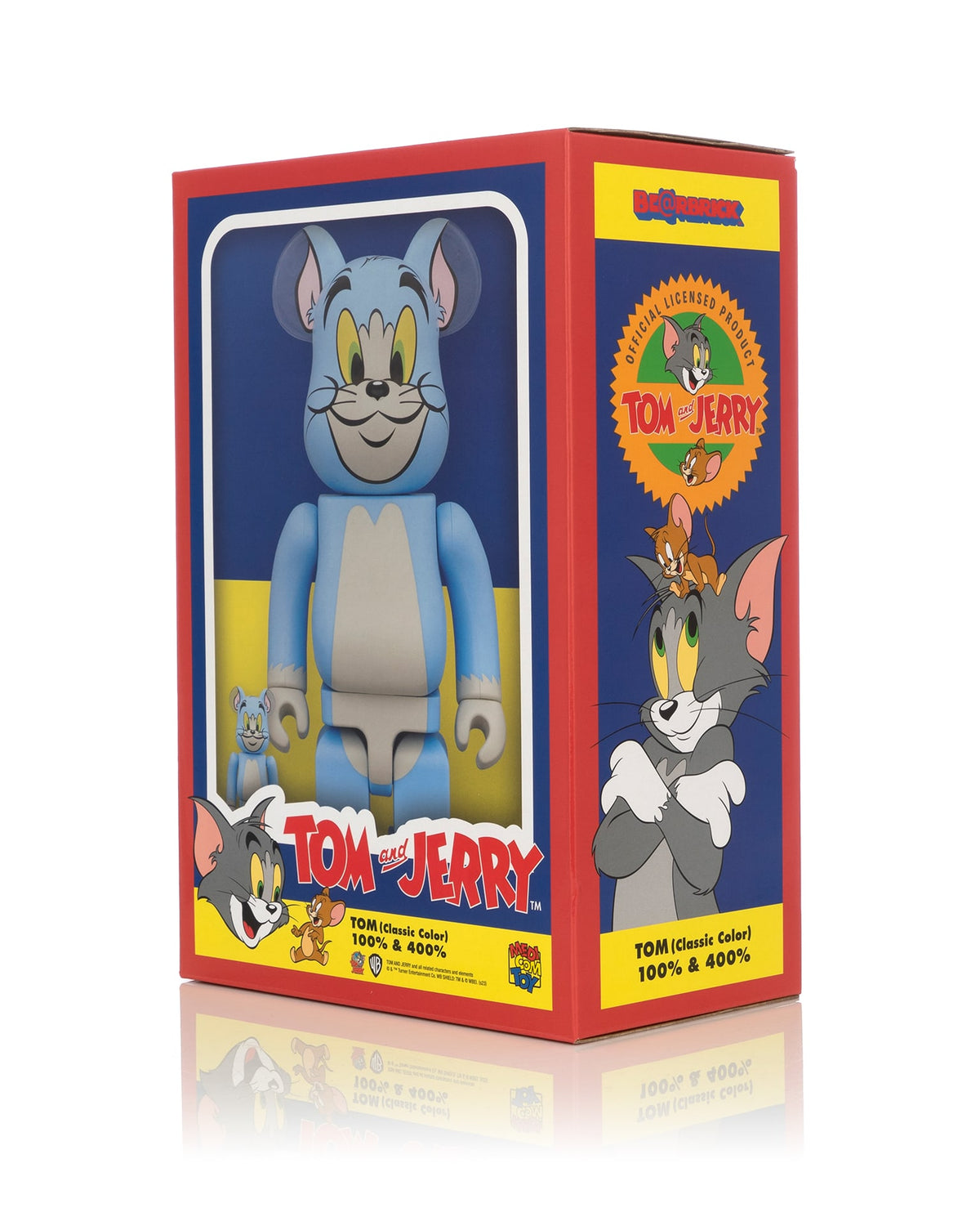 Medicom Toy | Be@rbrick Tom & Jerry  400% + 100% Tom - Concrete