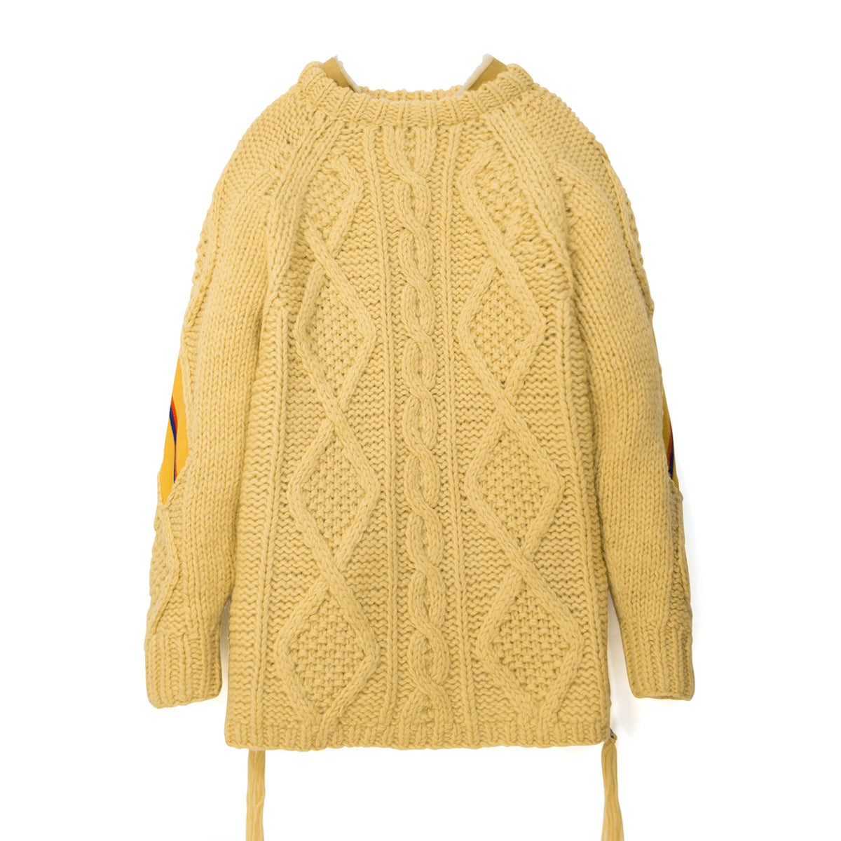 FACETASM | Rib Hand Knit Sweater Yellow