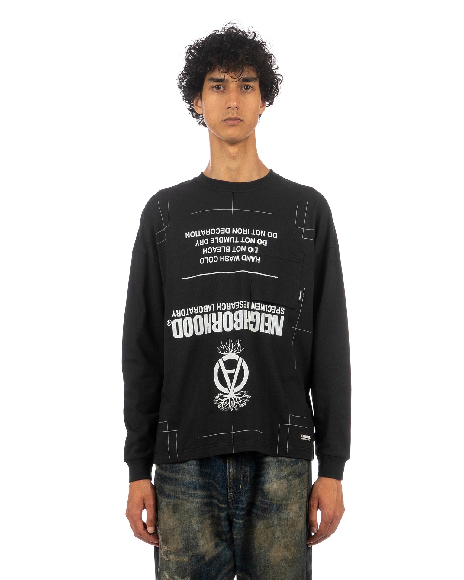 NEIGHBORHOOD | SRL. Sheltech-2 Crewneck Black | Concrete