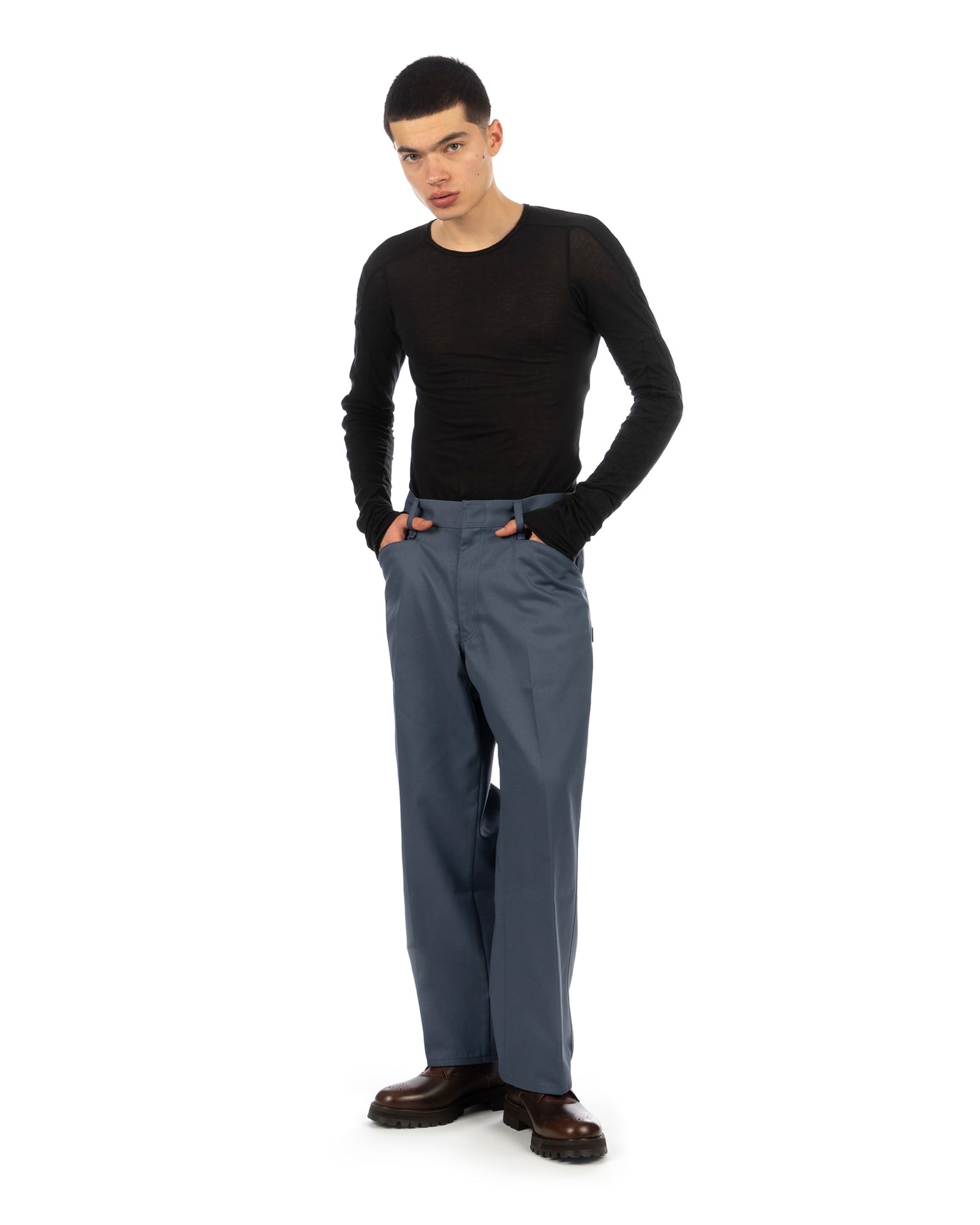 NEIGHBORHOOD | WP Wide Pants Blue Gray | Concrete