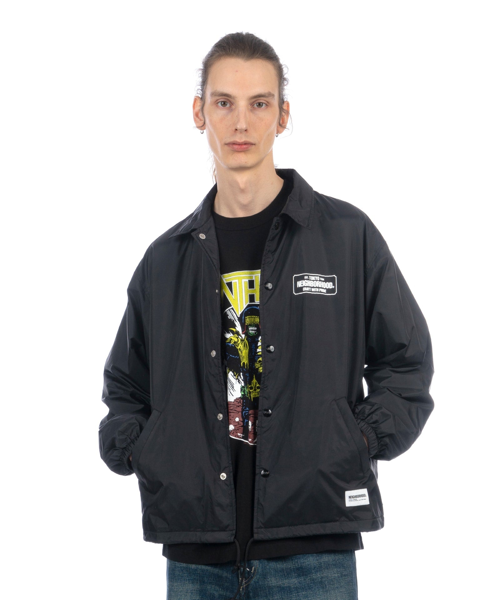 NEIGHBORHOOD | Windbreaker Jacket-2 Black | Concrete