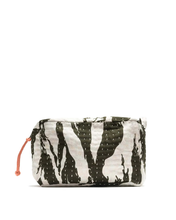 maharishi | Tigerstripe Travel Pouch Ecru / Olive - Concrete
