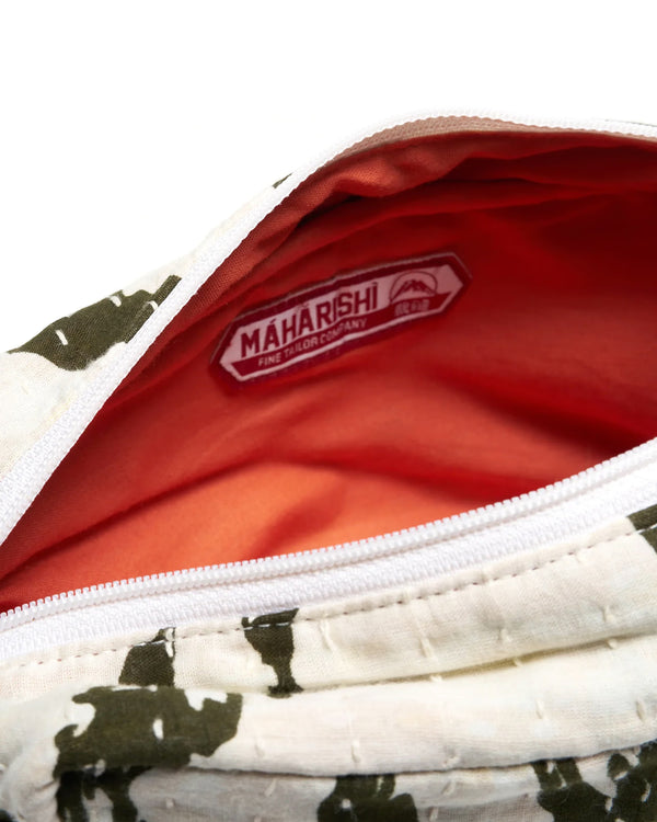 maharishi | Tigerstripe Travel Pouch Ecru / Olive - Concrete