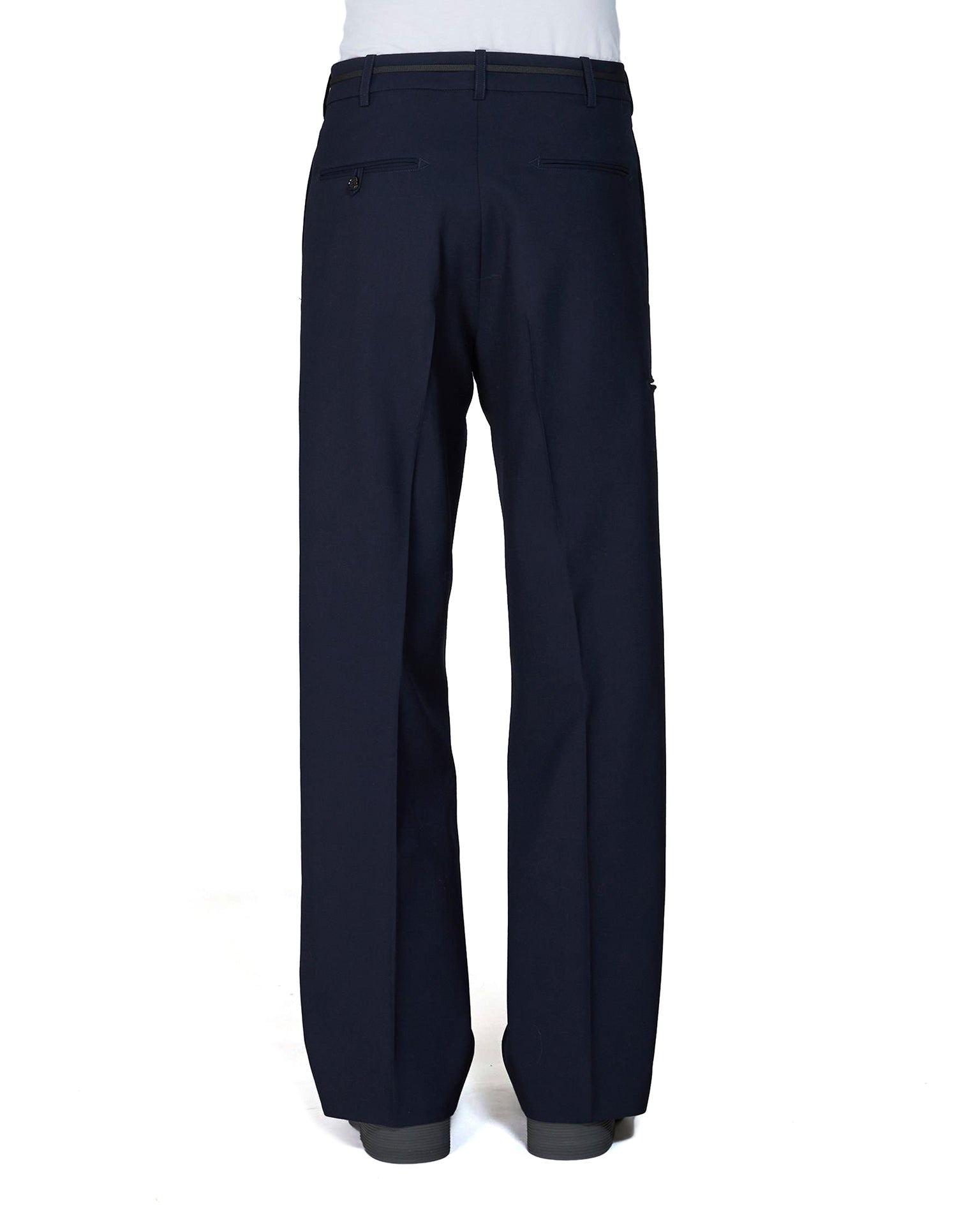 Marni | Tropical Wool Trousers Blueblack | Concrete Store