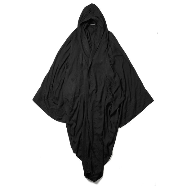 JULIUS | Monk Woven Coat Black - Concrete