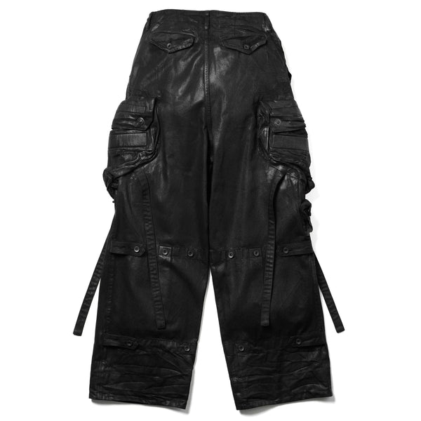 JULIUS | Gas Mask Woven Pants Black - Concrete