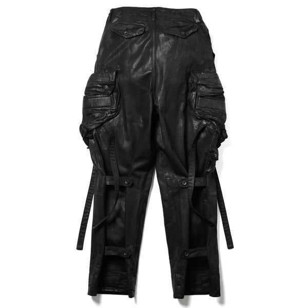 JULIUS | Gas Mask Woven Pants Black - Concrete