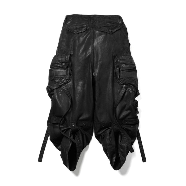JULIUS | Gas Mask Woven Pants Black - Concrete