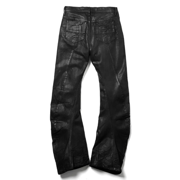 _JULIUS | Bending Woven Flare Pants Black - Concrete