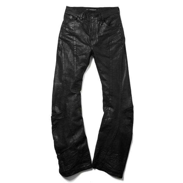 _JULIUS | Bending Woven Flare Pants Black - Concrete