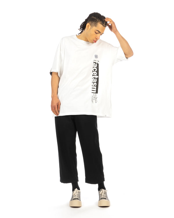 FACETASM | x CONCRETE Rib Big Tee White - Concrete