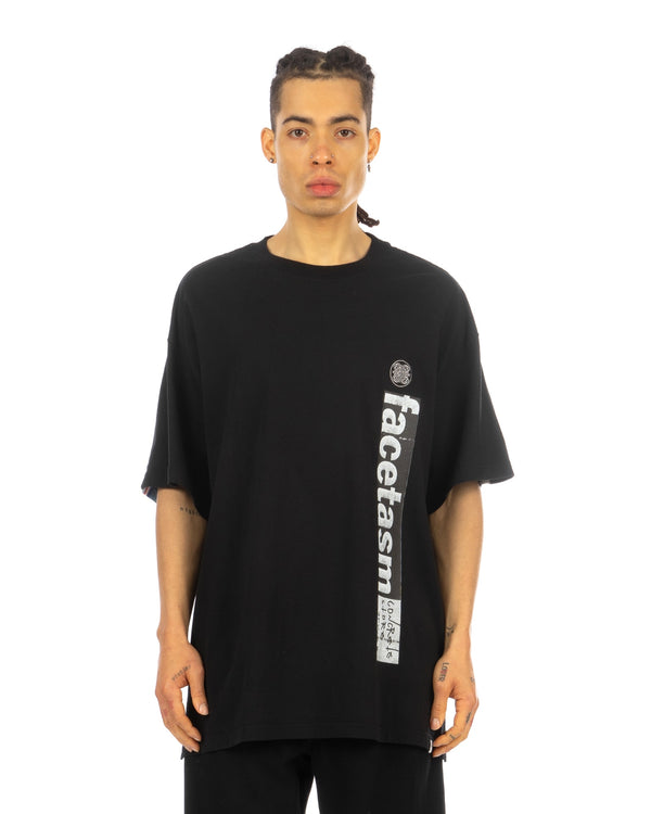 FACETASM | x CONCRETE Rib Big Tee Black - Concrete