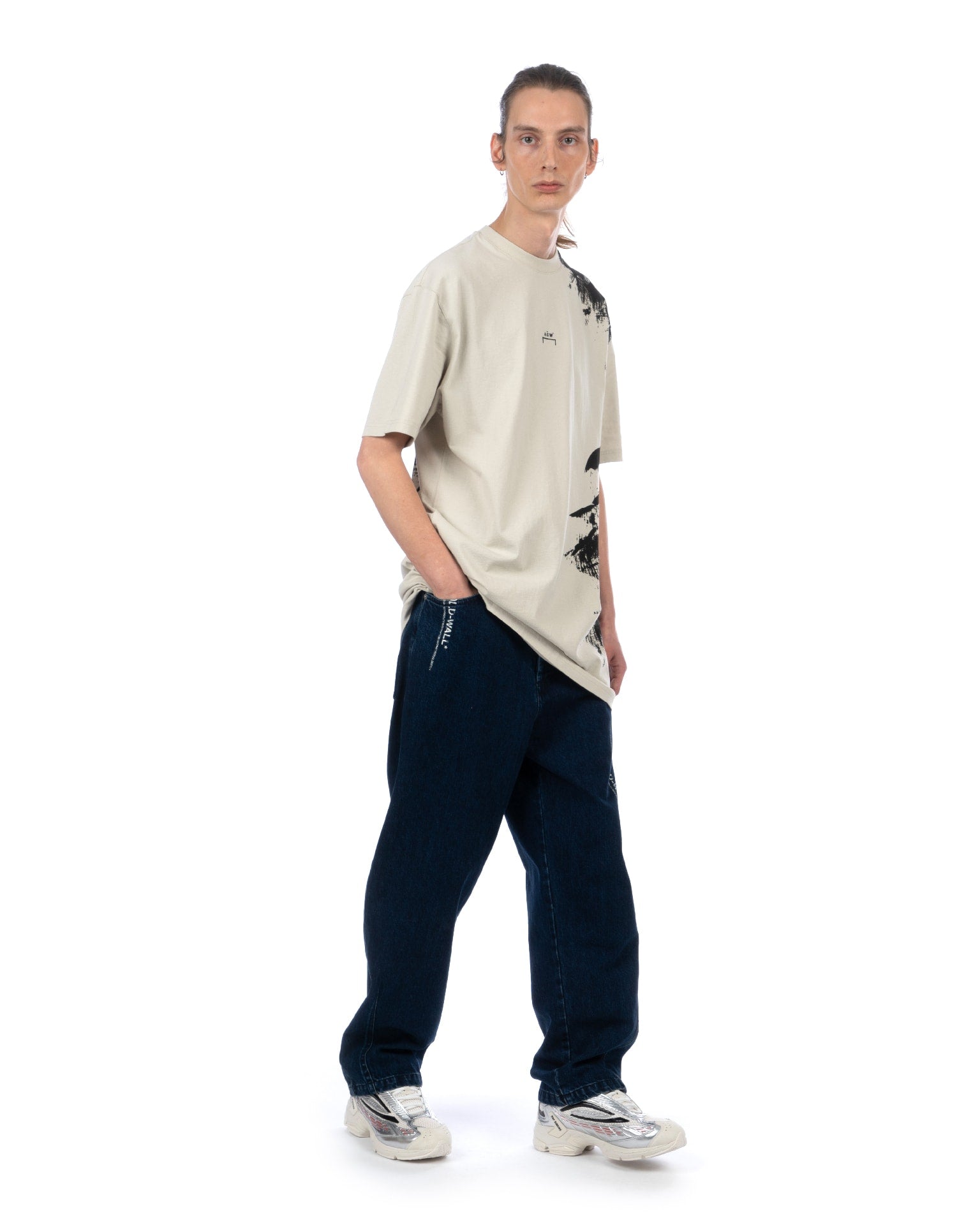 A-COLD-WALL* | Brushstroke T-Shirt Bone | Concrete
