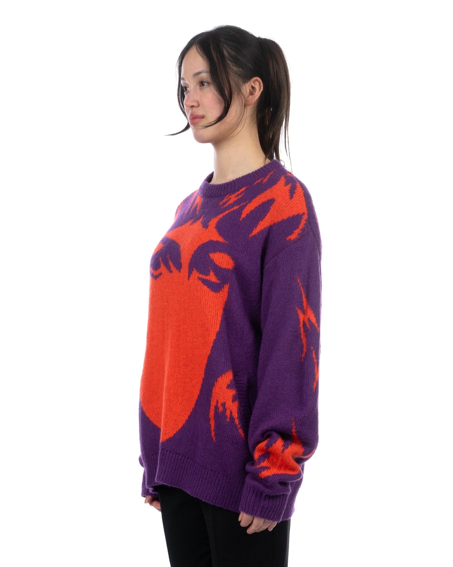 P.A.M /perks and mini ニットセーター Perks and mini PAM フラワー ニット セーター オーバーサイズ