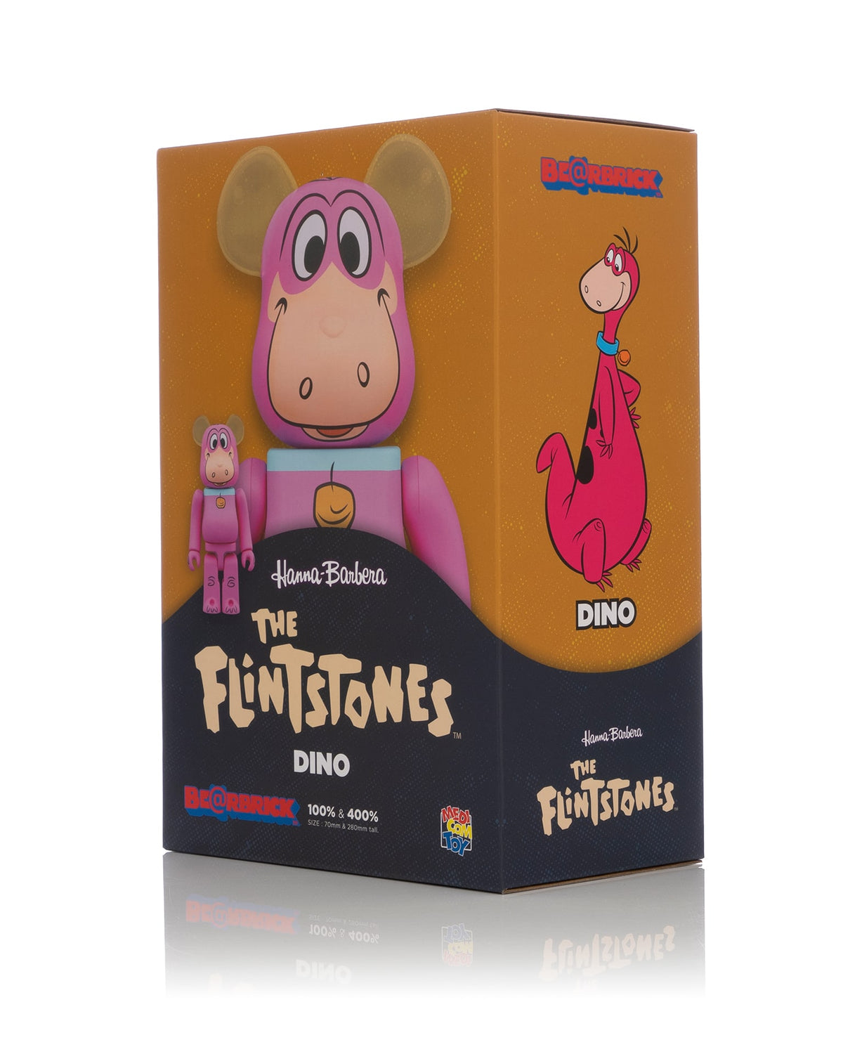 Medicom Toy | Be@rbrick 'The Flintstones' DINO 100% + 400% - Concrete