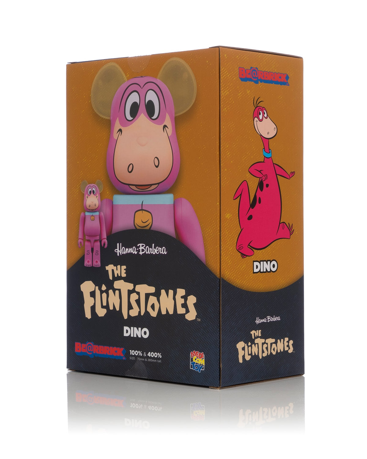Medicom Toy | Be@rbrick 'The Flintstones' DINO 100% + 400% - Concrete