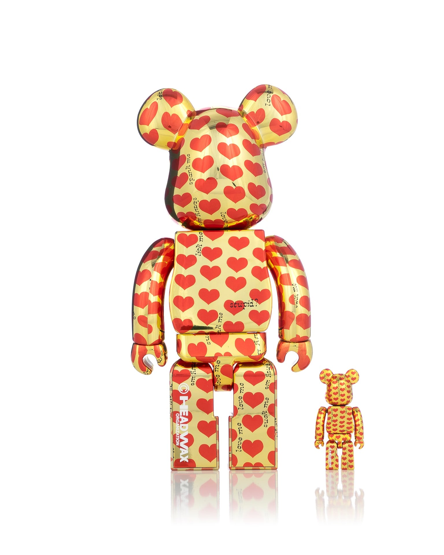 Medicom Toy | Be@rbrick Amplifier Gold Heart 400% + 100