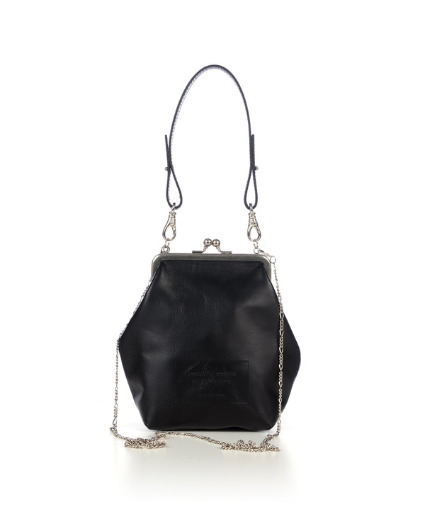 Beautiful People | Clasp Shoulder Hand Pouch Black - Concrete