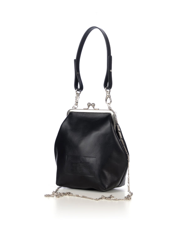 Beautiful People | Clasp Shoulder Hand Pouch Black - Concrete