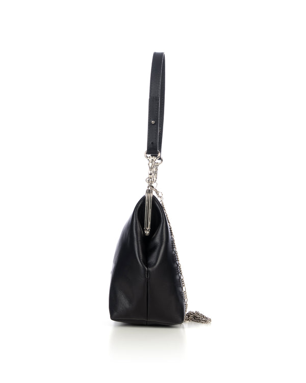 Beautiful People | Clasp Shoulder Hand Pouch Black - Concrete
