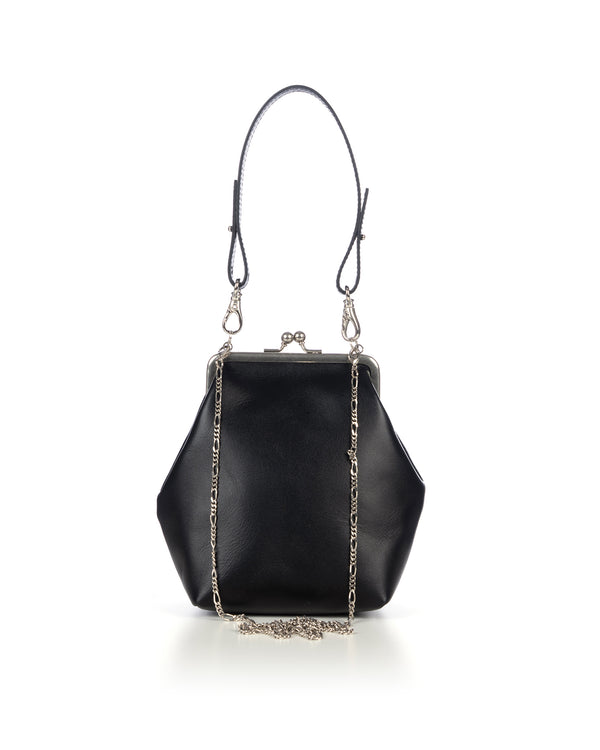 Beautiful People | Clasp Shoulder Hand Pouch Black - Concrete