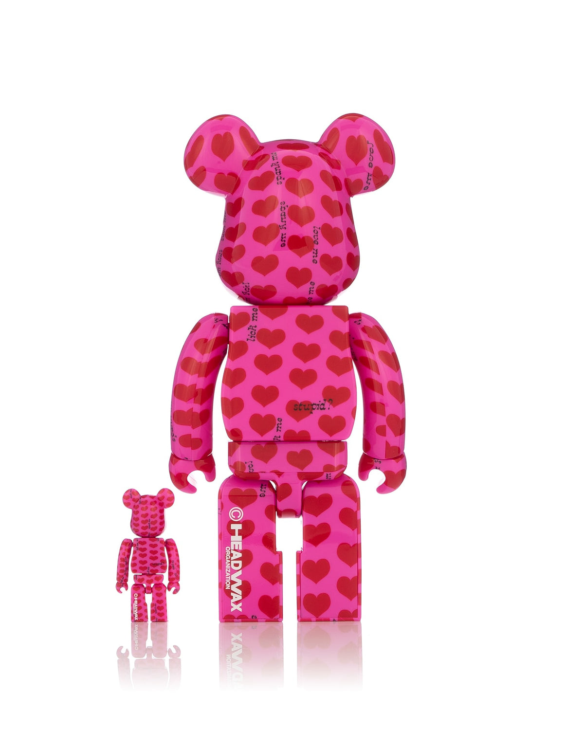 Medicom Toy | Be@rbrick Amplifier 'Pink Heart' 100% + 400% - Concrete