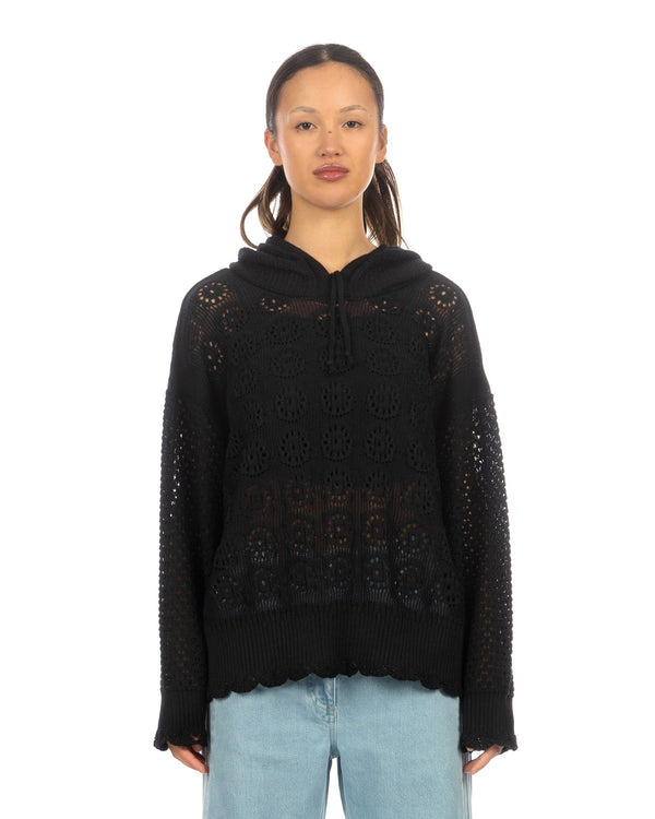 Beautiful People | Wool Lace Pull Over Black - Concrete