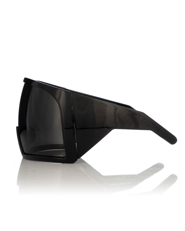 Rick Owens | Sunglasses Kriester Black Temple / Black Lens - Concrete