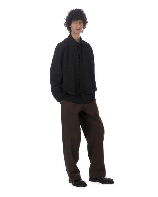 Craig Green | Utility Herringbone Wool Trouser Green - Concrete