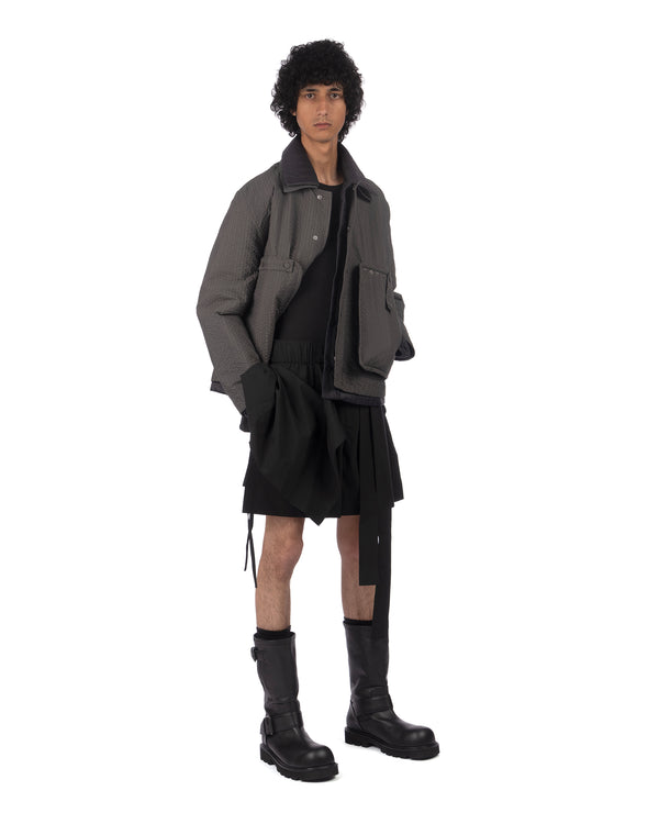 Craig Green | Layered Cotton Short Black - Concrete