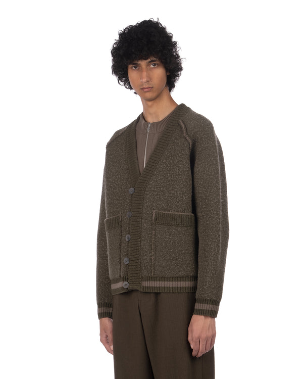 Craig Green | Washed Knit Blanket Jacket Khaki - Concrete