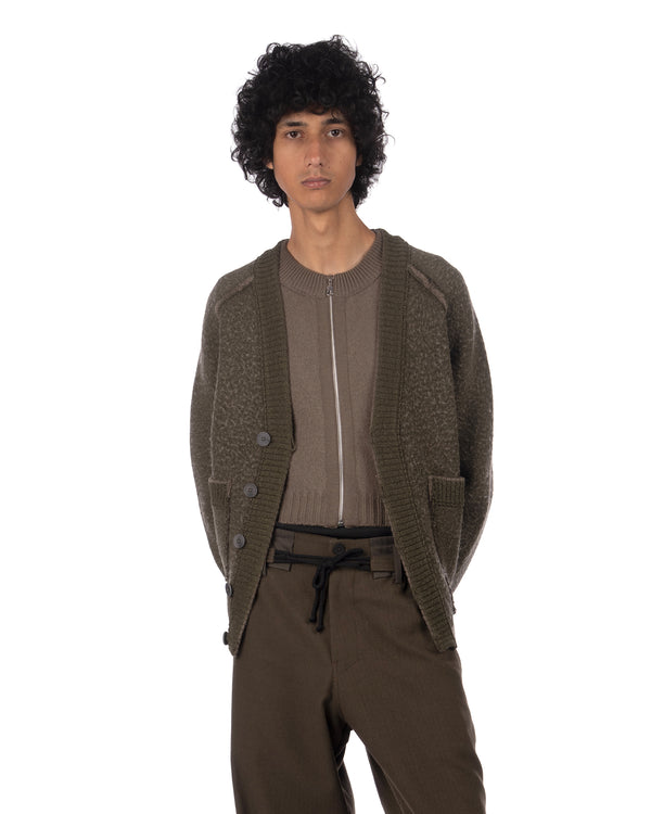 Craig Green | Washed Knit Blanket Jacket Khaki - Concrete