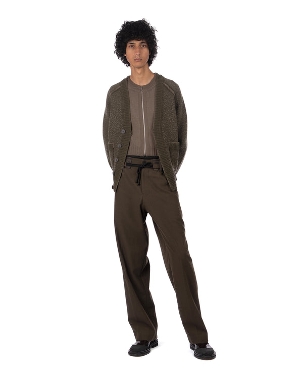Craig Green | Washed Knit Blanket Jacket Khaki - Concrete