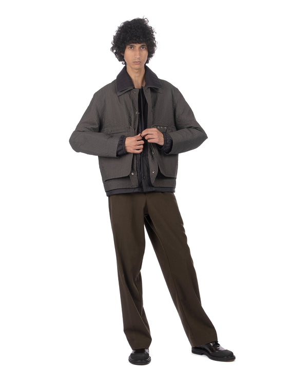 Craig Green | Double Quilt Worker Jacket Grey / Black - Concrete