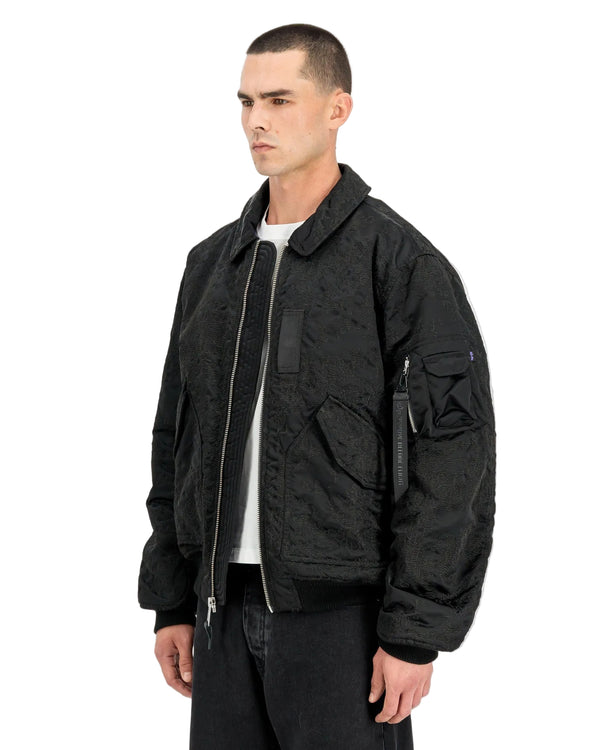 Alpha Industries | CWU-45/P Camo EMB Bomber Jacket Black - Concrete