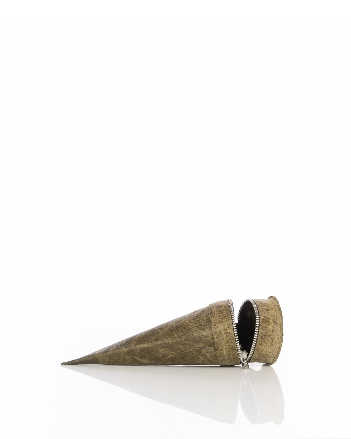 Saddermander | Cone Bag Necklace Olive - Concrete