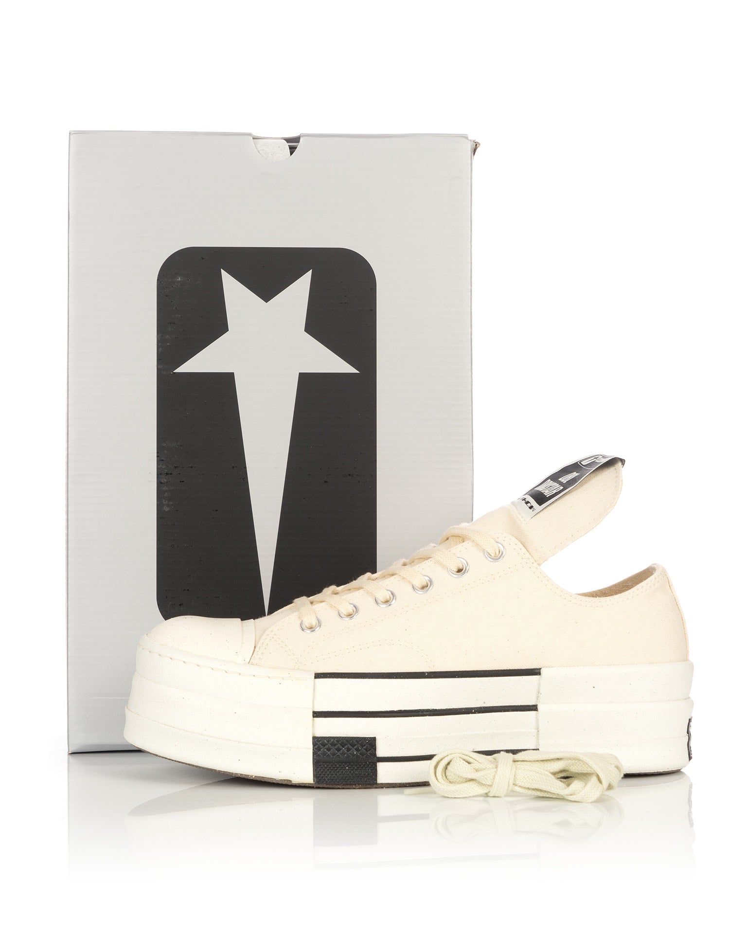 DRKSHDW by Rick Owens | x Converse DBL DRKSTAR Ox Natural | Concrete