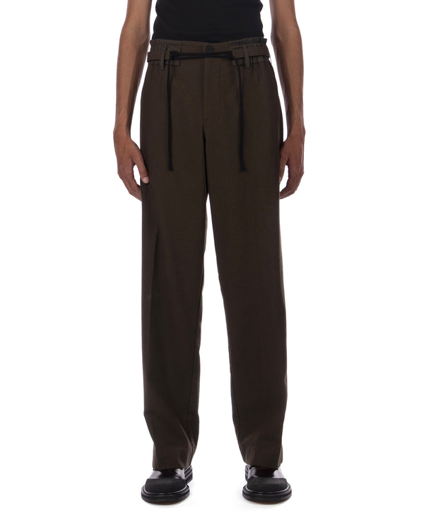 Craig Green | Utility Herringbone Wool Trouser Green - Concrete