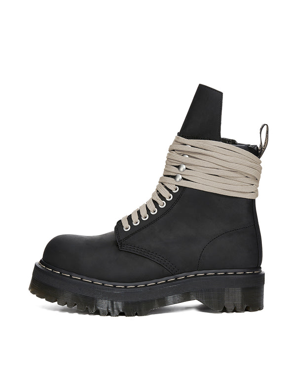 Rick Owens | x Dr. Martens Quad Sole Steel Toe Boot Black