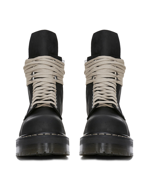 Rick Owens | x Dr. Martens Quad Sole Steel Toe Boot Black