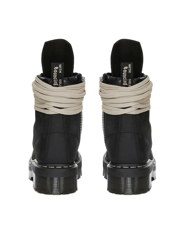 Rick Owens | x Dr. Martens Quad Sole Steel Toe Boot Black