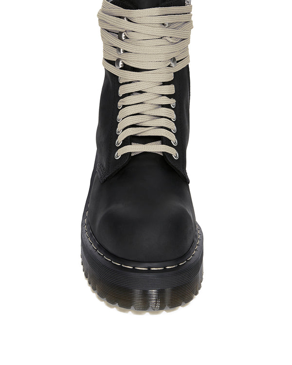 Rick Owens | x Dr. Martens Quad Sole Steel Toe Boot Black