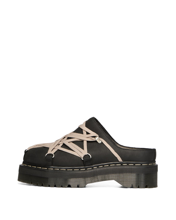 Rick Owens | x Dr. Martens Quad Sole Megalace Mule Black