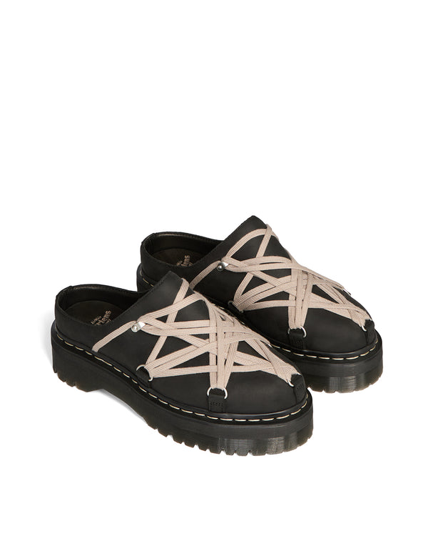 Rick Owens | x Dr. Martens Quad Sole Megalace Mule Black