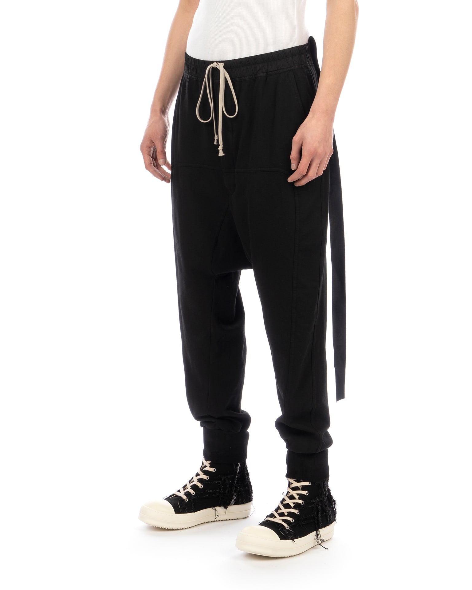 DRKSHDW by Rick Owens | Prisoner Drawstring Pants Black | Concrete