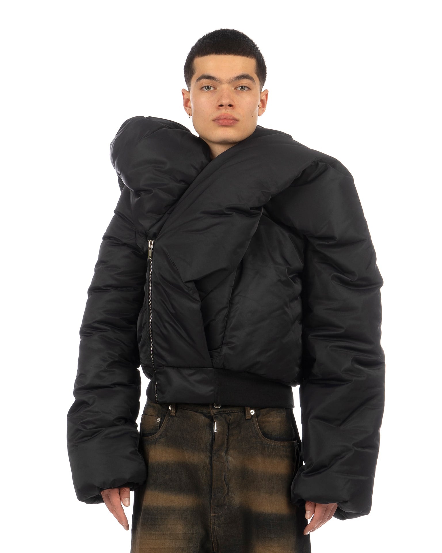 【RICK OWENS】ドール ドレープ ボンバー ジャケット ブラック Rick Owens Drkshdw - Doll Bomber | HBX - Globally Curated