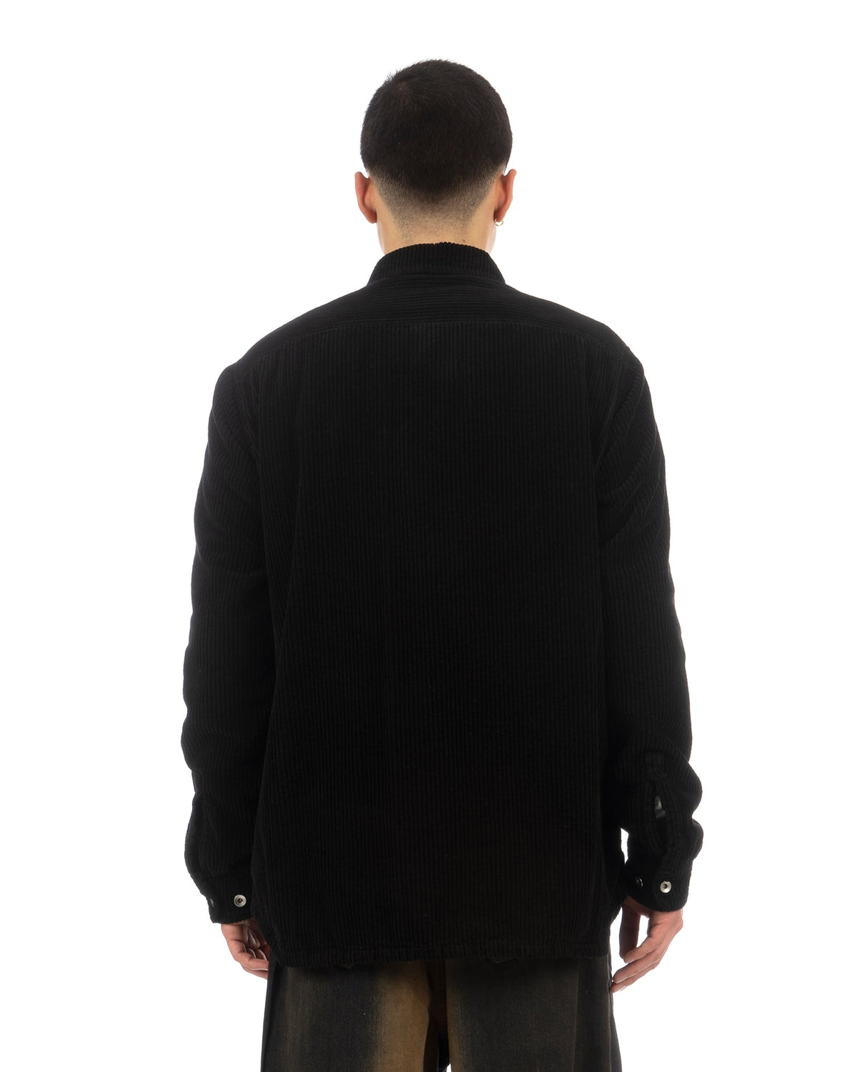 DRKSHDW by Rick Owens | Woven Padded Corduroy Jacket Black - Concrete