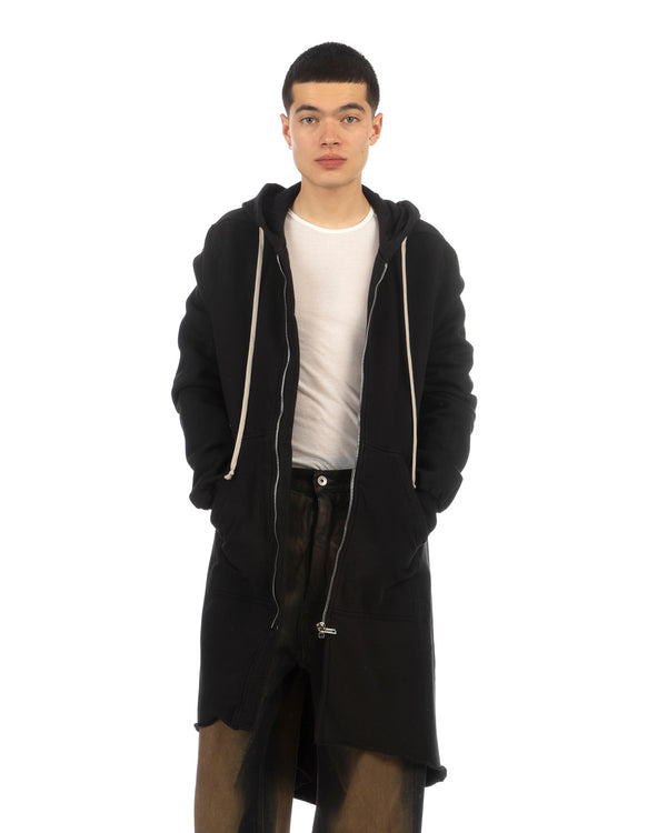 DRKSHDW by Rick Owens Hoodie Fishtail Parka Black Concrete