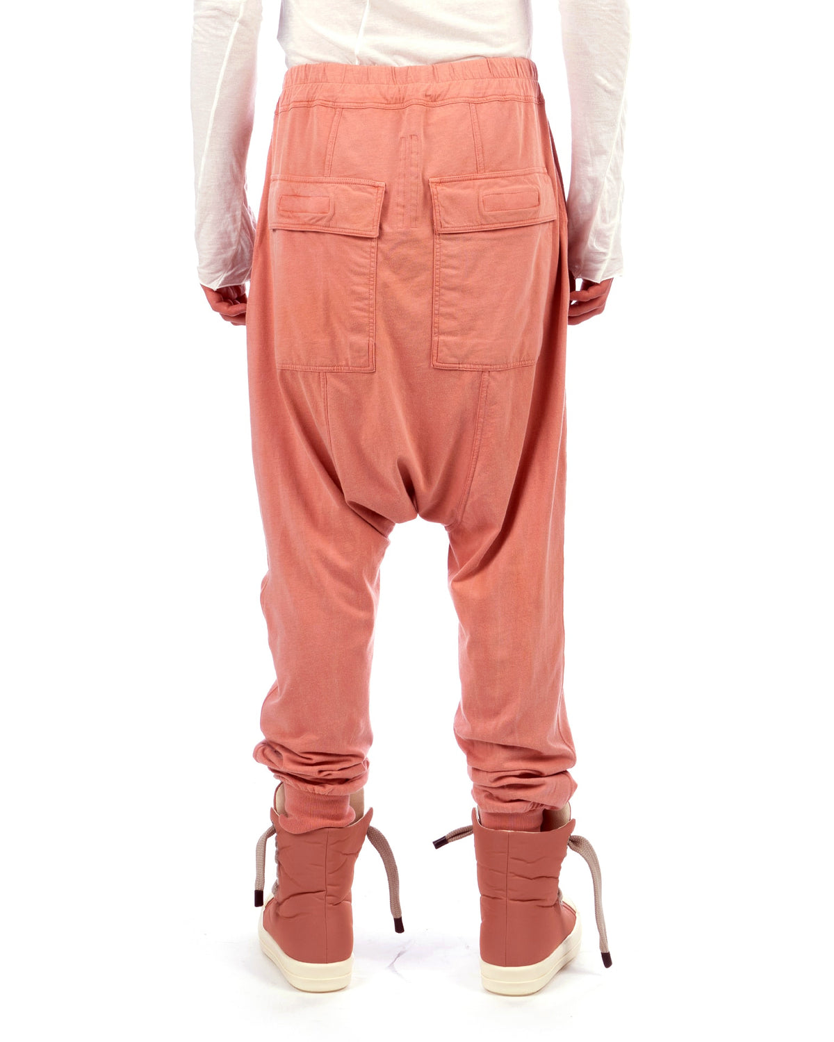 DRKSHDW by Rick Owens | Prisoner Drawstring Pants Dark Pink - Concrete
