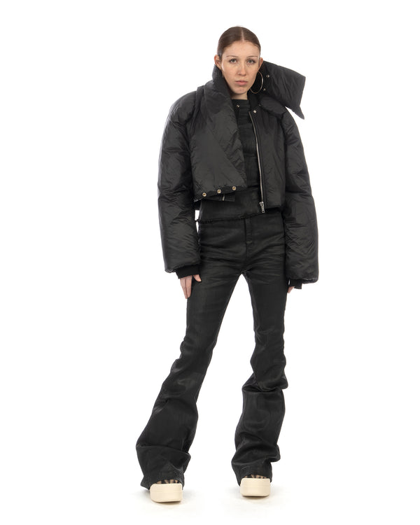 DRKSHDW by Rick Owens | U Hooded Padded Jacket Black - Concrete